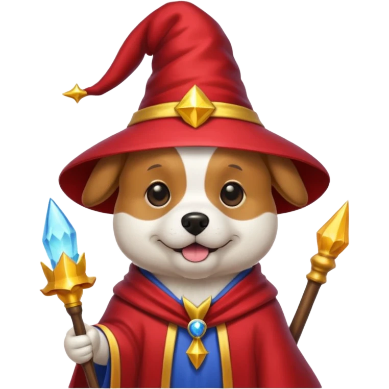 Dog wizard emoji