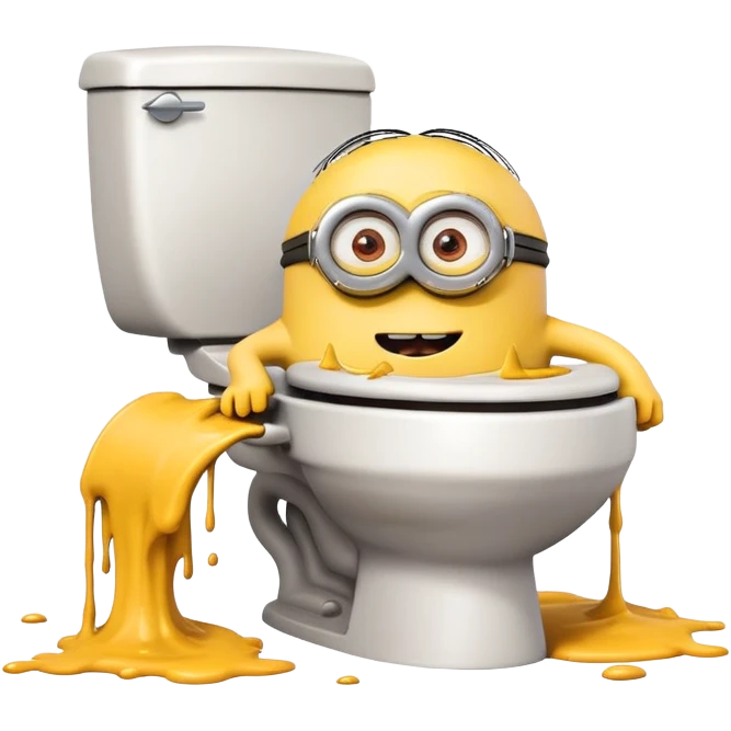 A minion pooping emoji