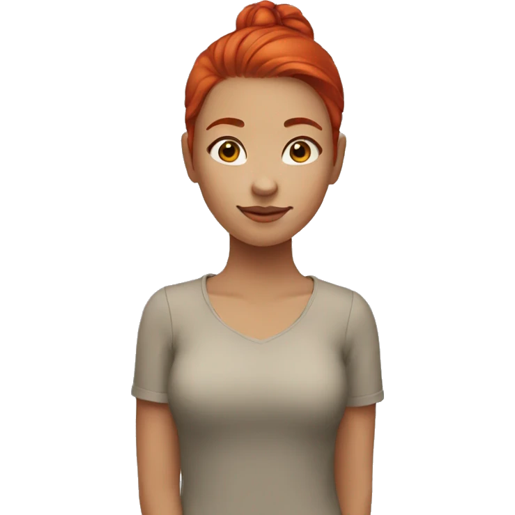 A girl with red hair  emoji