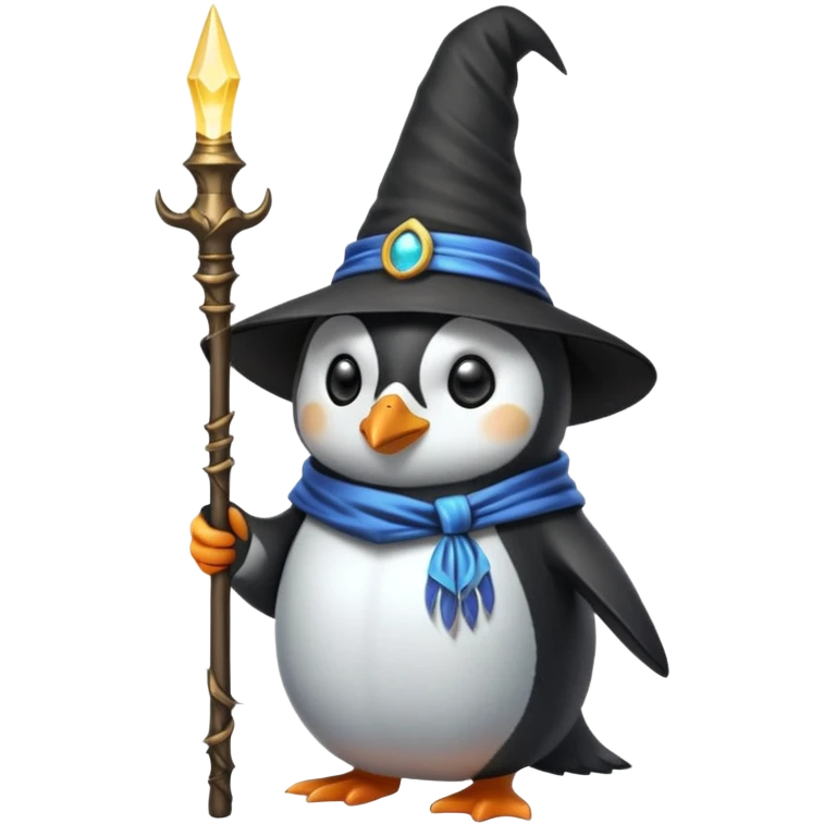 Penguin Wizard emoji