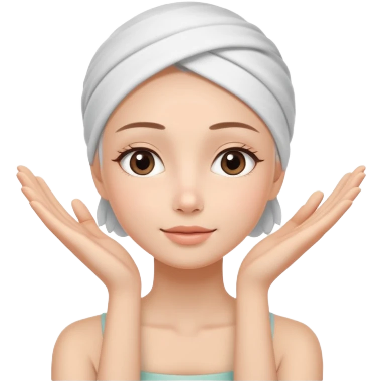 Minimal wellness-style emoji showing skin tightening,
a hand gently lifting and supporting facial skin upward,
subtle lifting gesture, smooth contours,
natural and calm look, non-medical, non-cosmetic,
no makeup, no injections, no surgery,
clean, modern, trustworthy wellness aesthetic emoji