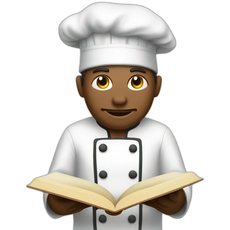 chef reading book emoji
