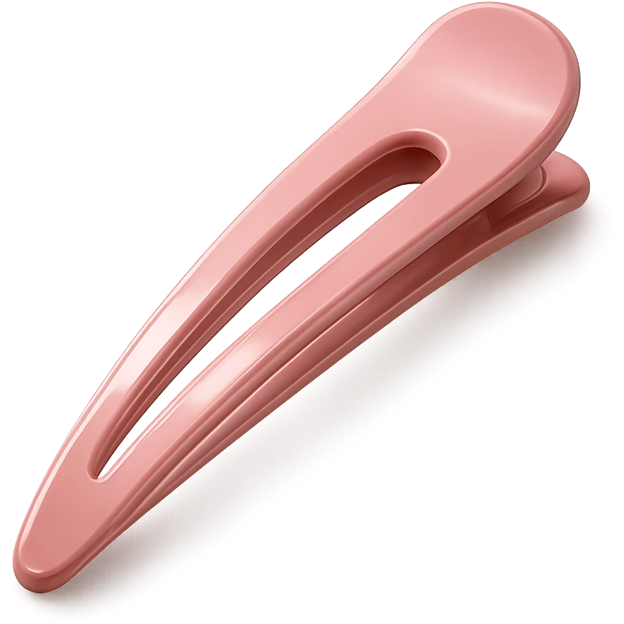pink hair clip, elegant and modern emoji