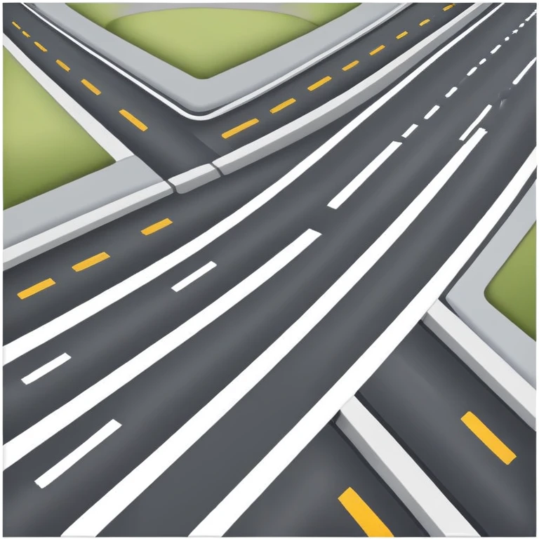highway road with lane markings emoji