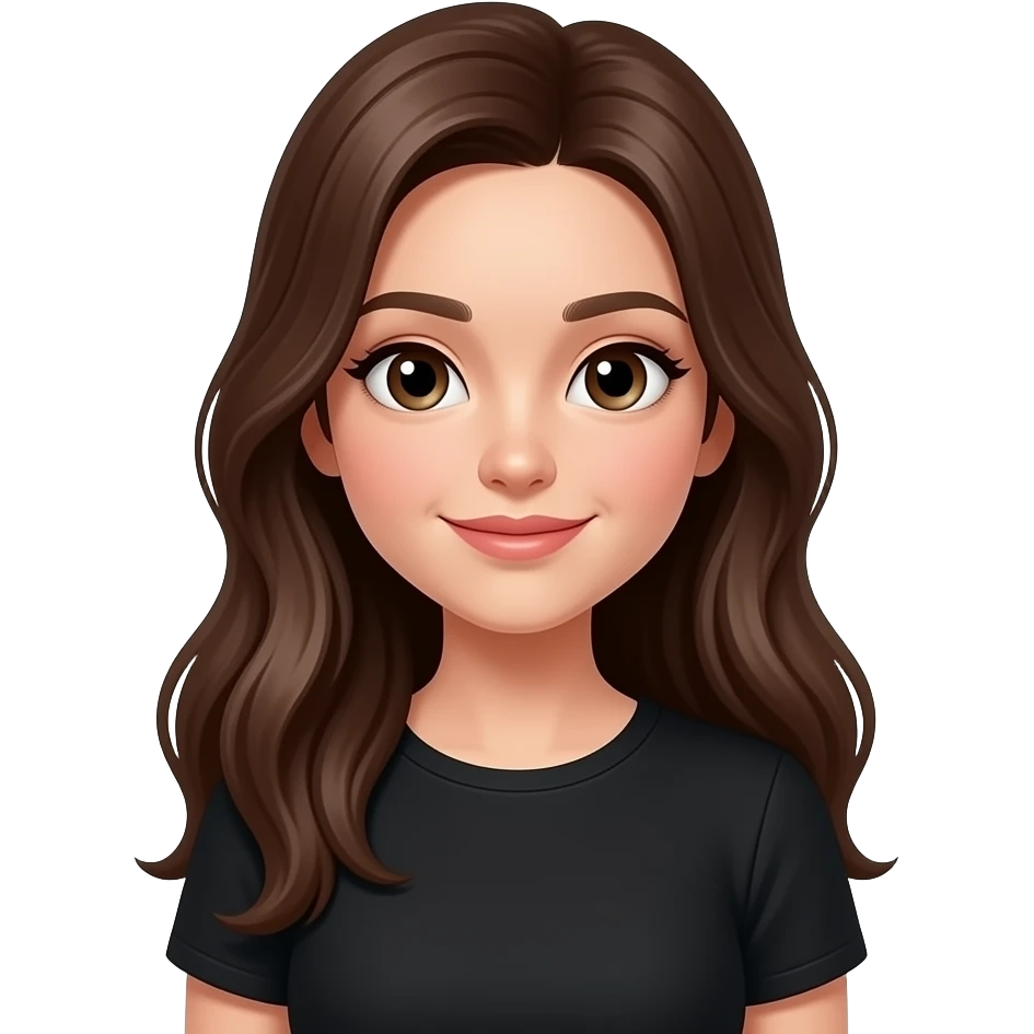 Pretty girl in all black emoji