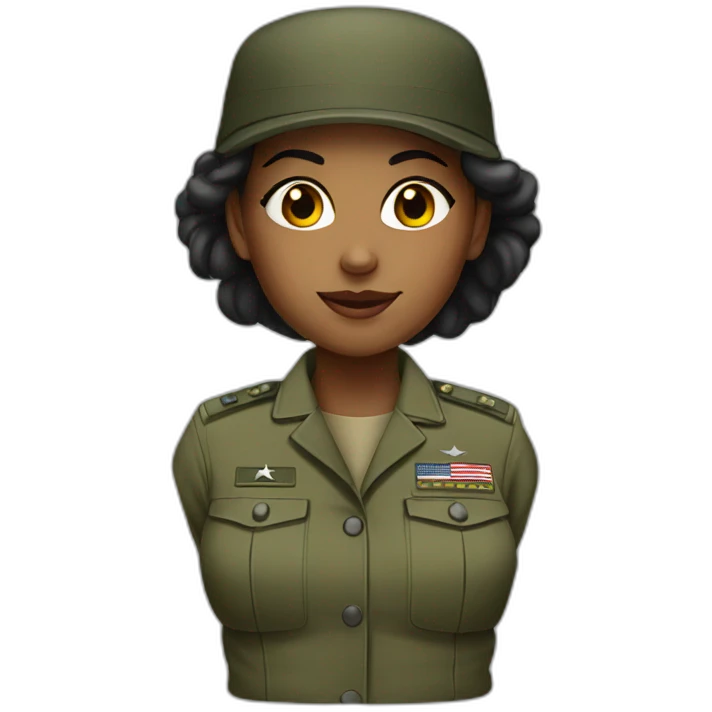 Military girl emoji