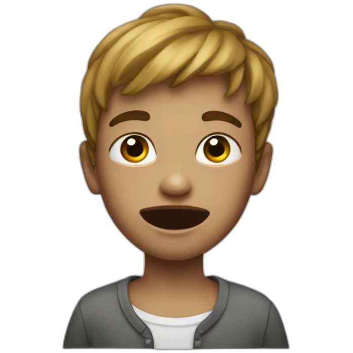 Enfant qui se fait mordre emoji