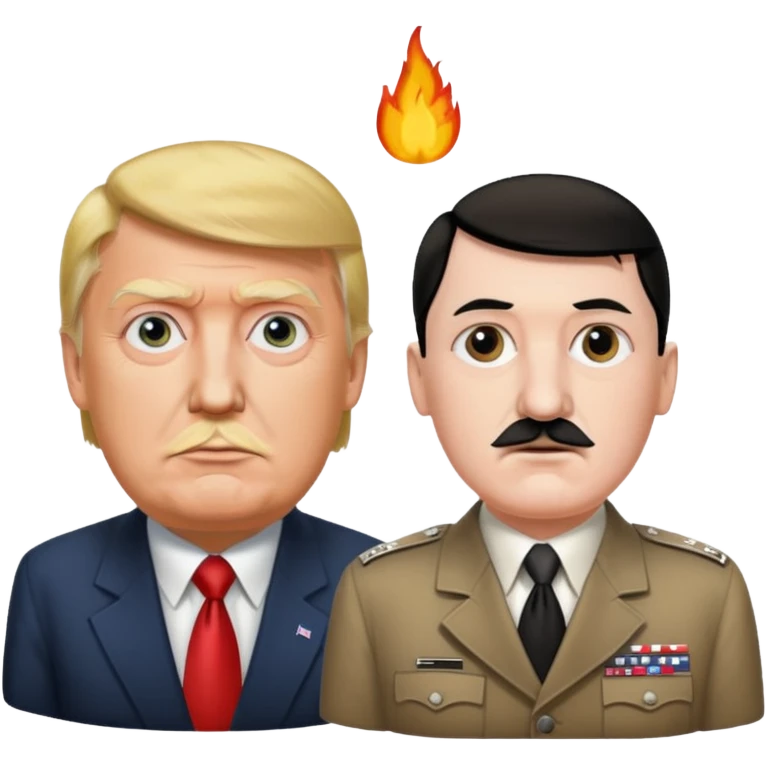 Trump and hitler emoji