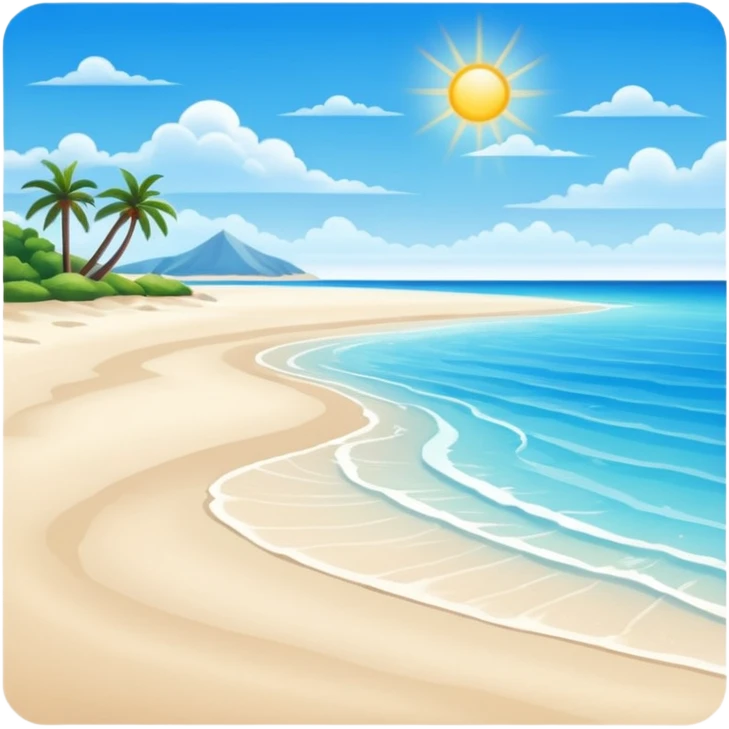 playa paisaje sin que sea un cuadro  emoji