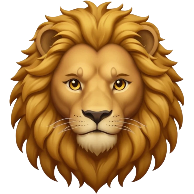 Dark lion emoji