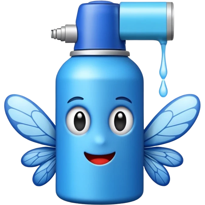 Emoji de OFF o repelente contra insectos en formato aerosol como un desodorane emoji