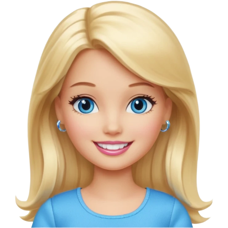 barbie girl different emoji