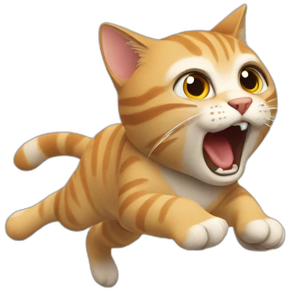 Cat attack emoji