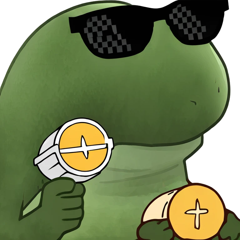 A piece of the Eucharist they serve at church with sunglasses on  emoji
