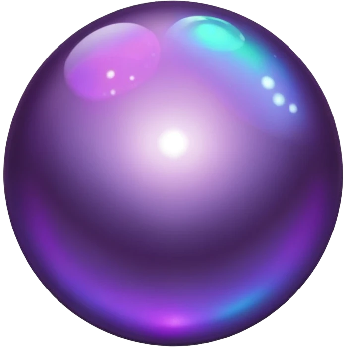 dark purple pearl with purple moon emoji