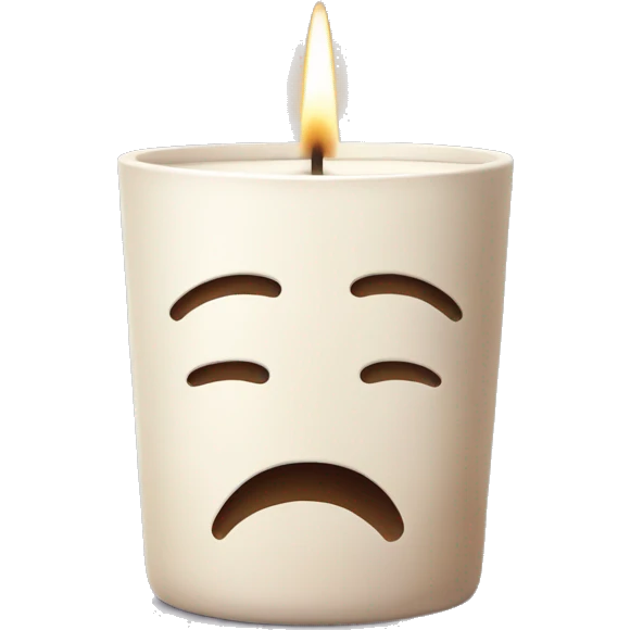 fragrance candle with ceramic cup and illustrator design texture feeling, no emoji emoji