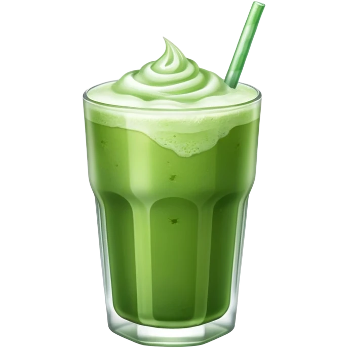 Iced matcha emoji