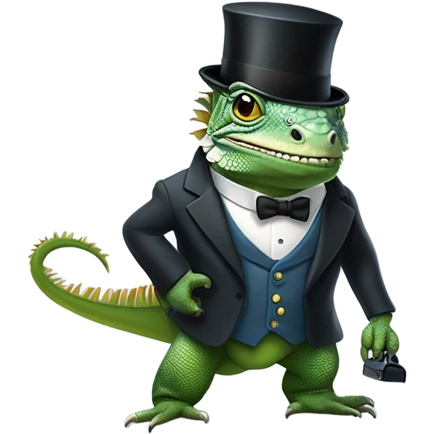 capitalist-iguana emoji