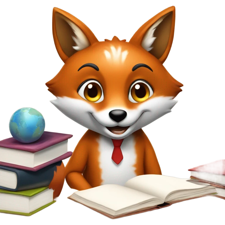 Smiling Fox studying in Australia  emoji