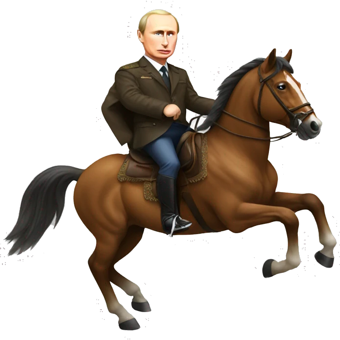 Putin riding a horse emoji