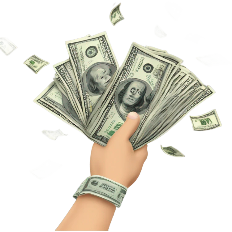 Blowing money emoji