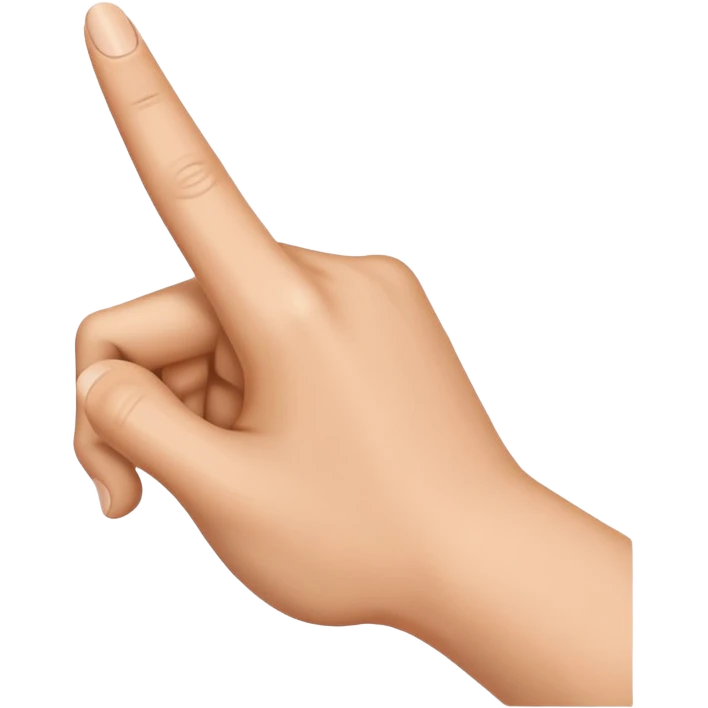 POINTING HAND emoji