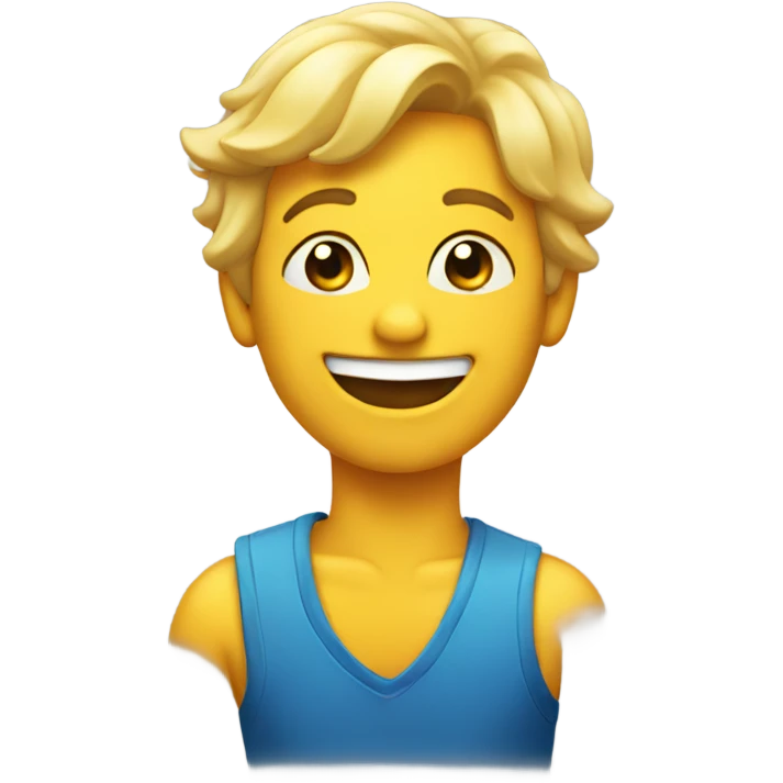 A happy face+The victory gesture emoji