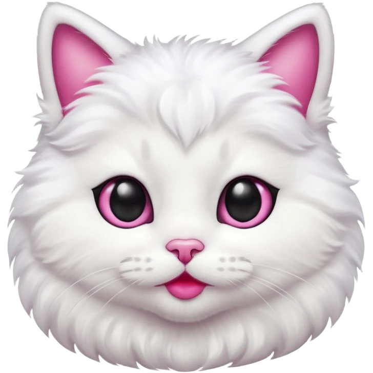 kitty  with big lips more big mroe more more big  emoji