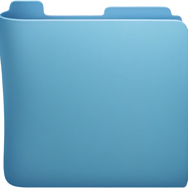 blue folder emoji
