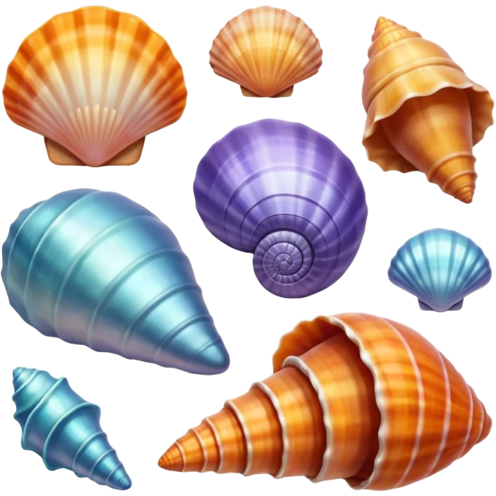 Sea shells emoji