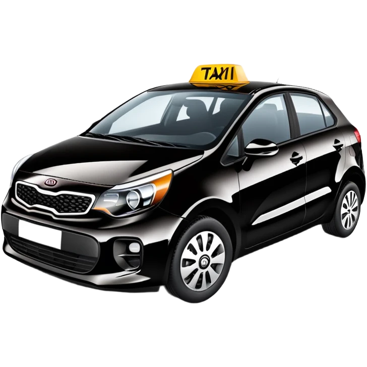 Taxi car kia rio 2019 emoji