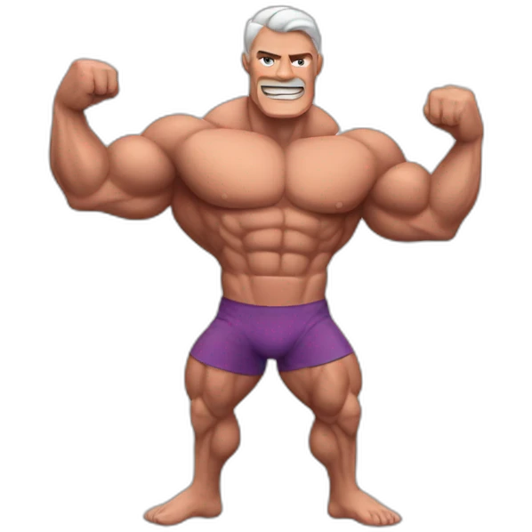 Rose Muscle Man emoji