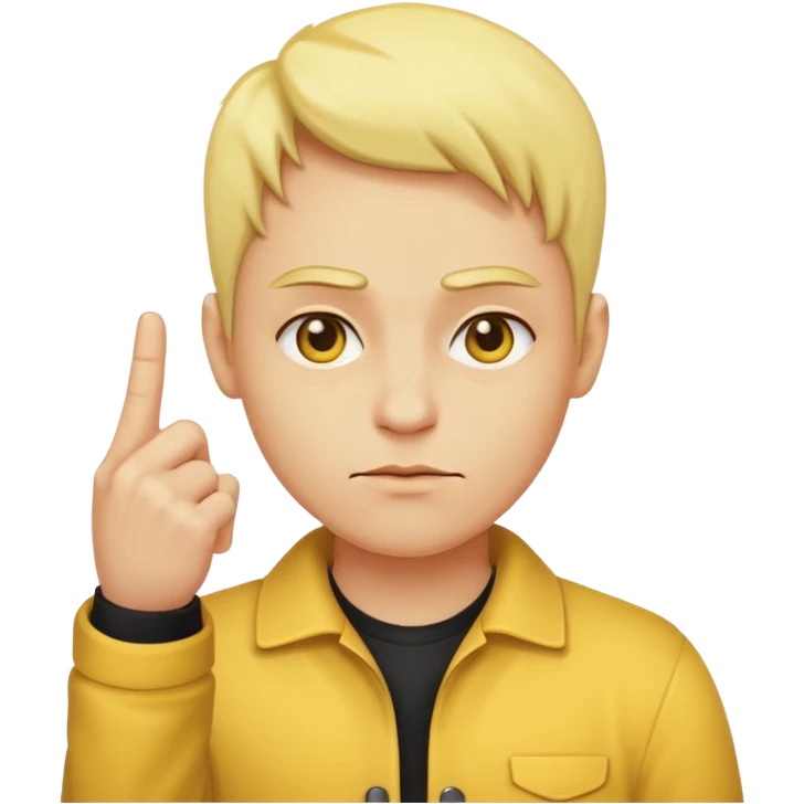 a yellow face with a side eye and a middle finger emoji
