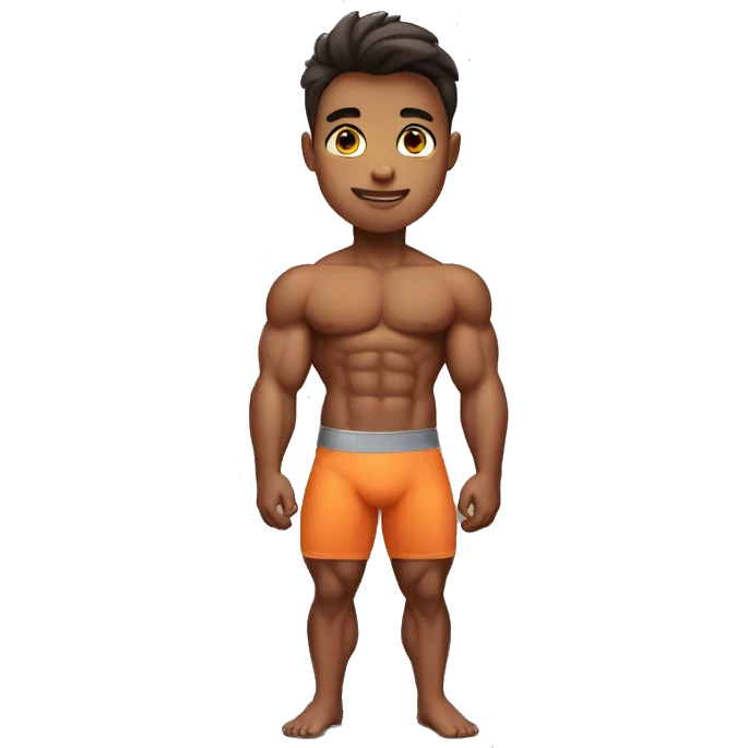 Bodybuilder boy emoji