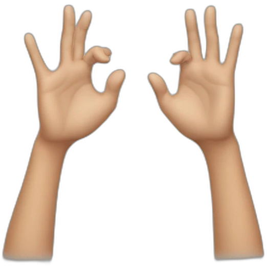 both hands open emoji