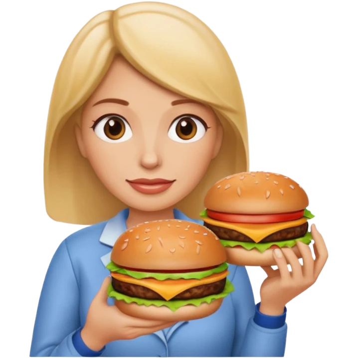 A mom burger emoji