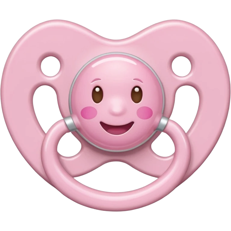 Light pink pacifier emoji