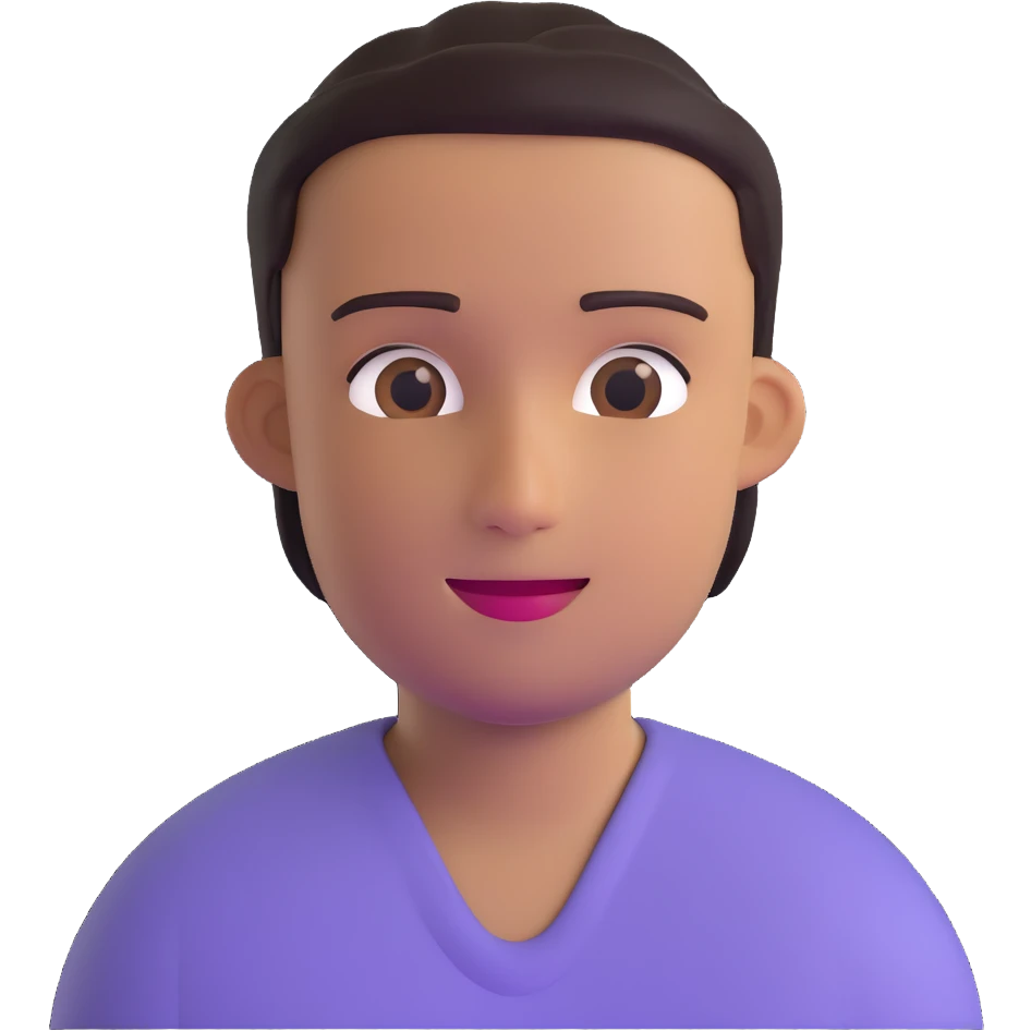 person avatar with a friendly expression emoji