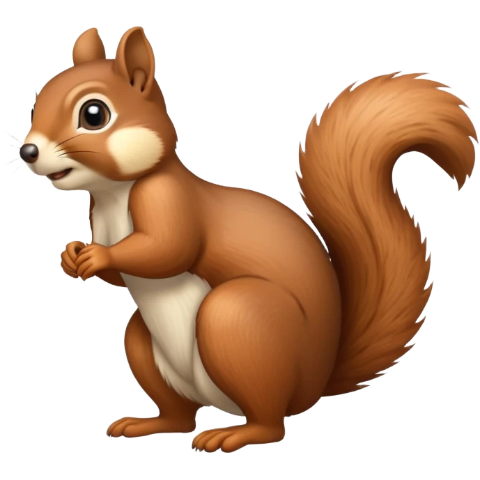 Realistic squirrel emoji