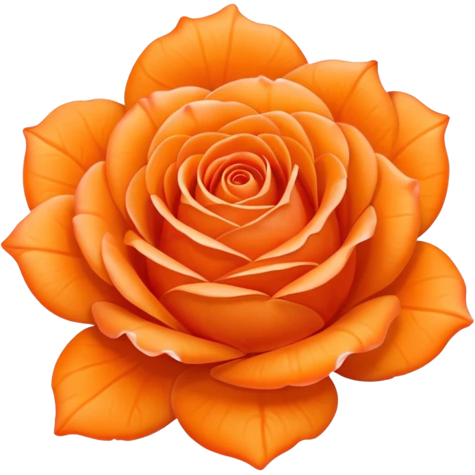Orange Ice rose  emoji