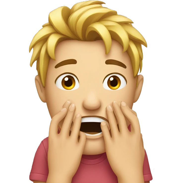 worried, biting nails emoji