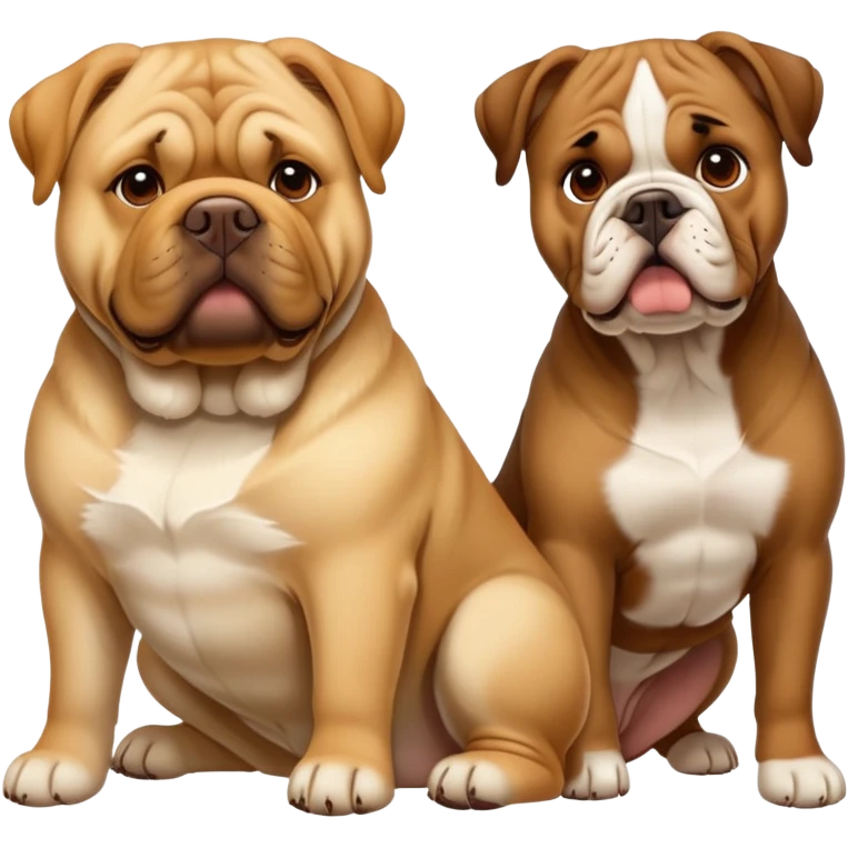 Labrador & buldog emoji