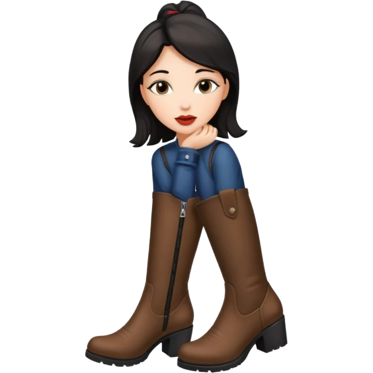 kiss femdom boot emoji