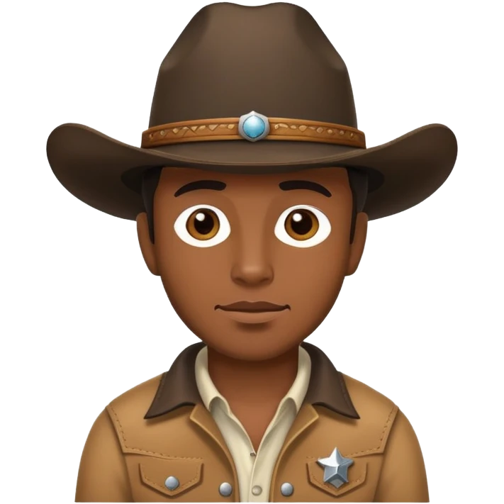 Black man wearing cowboy hat  emoji