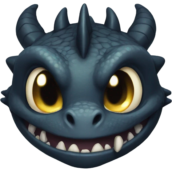Toothless dragon head emoji