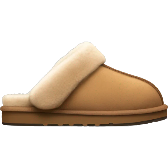 cozy light brown ugg slippers emoji