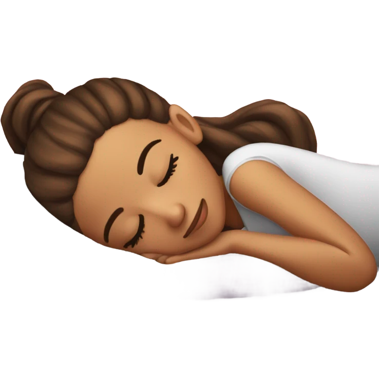 Ariana Grande sleeping emoji