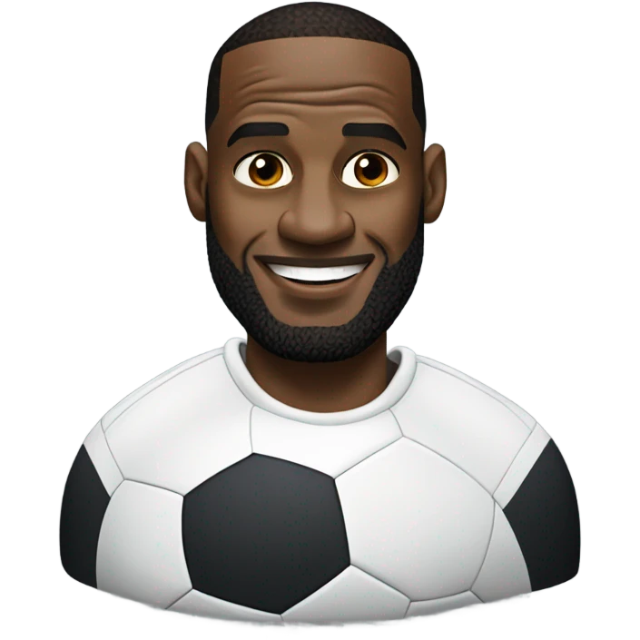 lebron james playing foot emoji