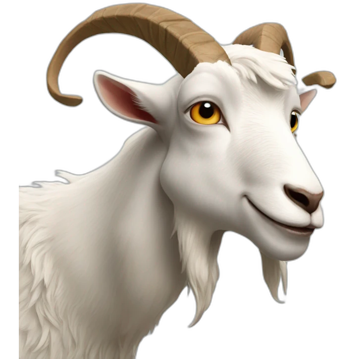 Crazy goat emoji