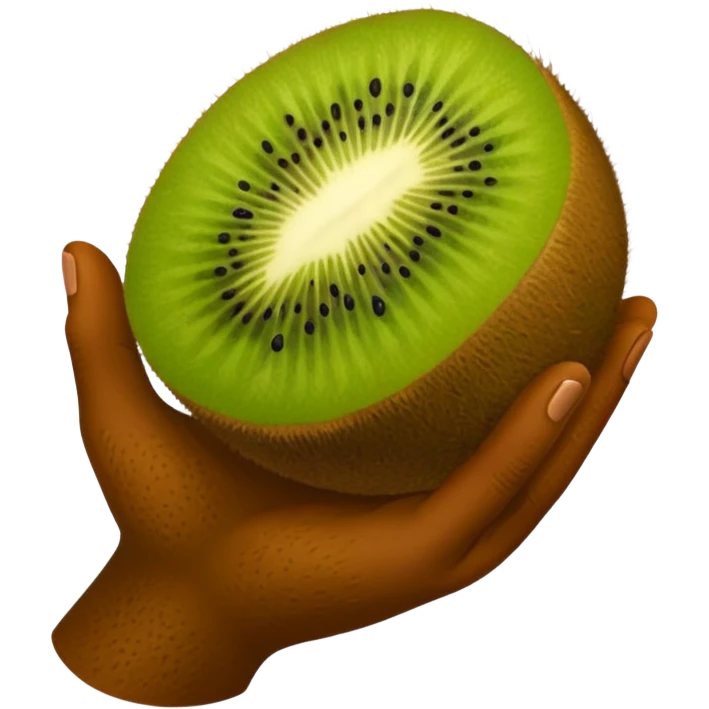 Kiwi skin hand emoji